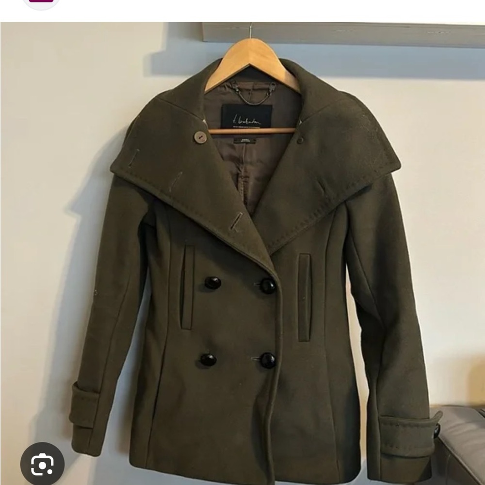 Aritzia Women's Olive Pea Coat